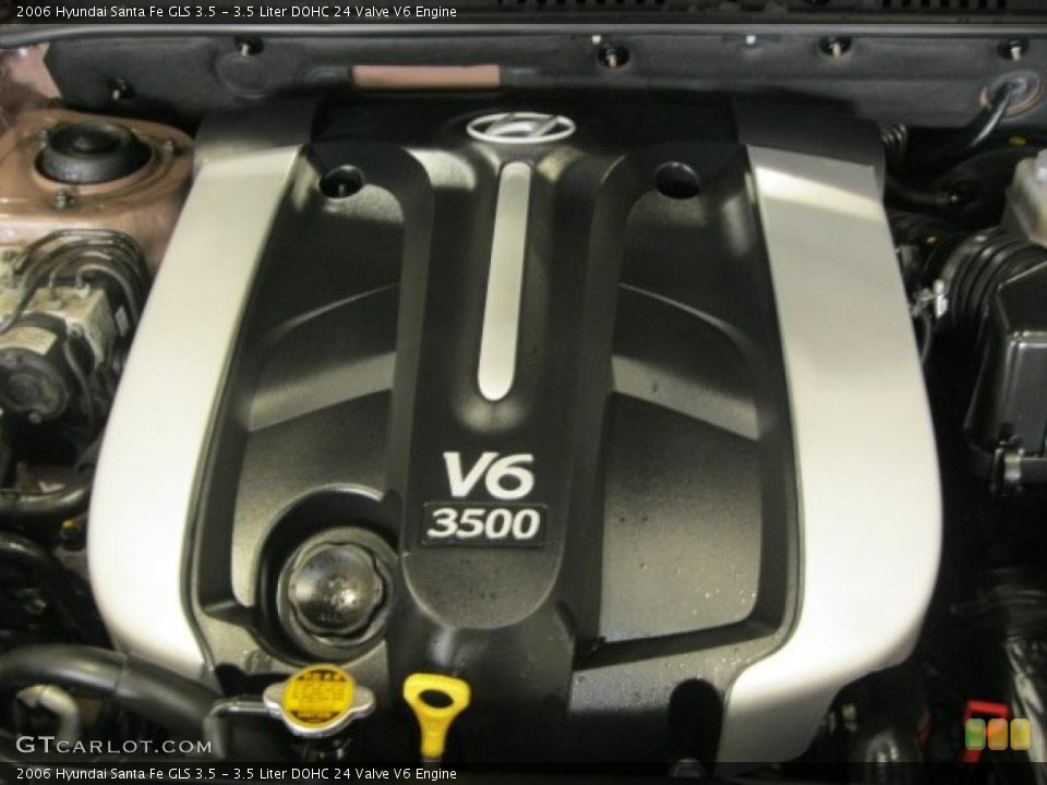 3.5 Liter DOHC 24 Valve V6 Engine for the 2006 Hyundai Santa Fe #42613608