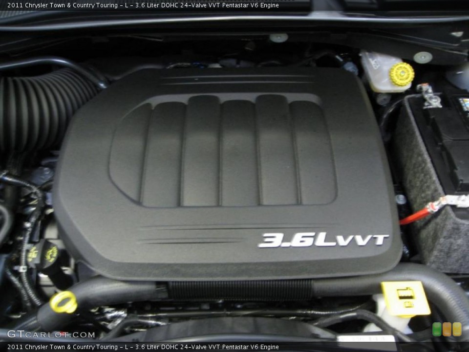 3.6 Liter DOHC 24-Valve VVT Pentastar V6 Engine for the 2011 Chrysler Town & Country #42625252