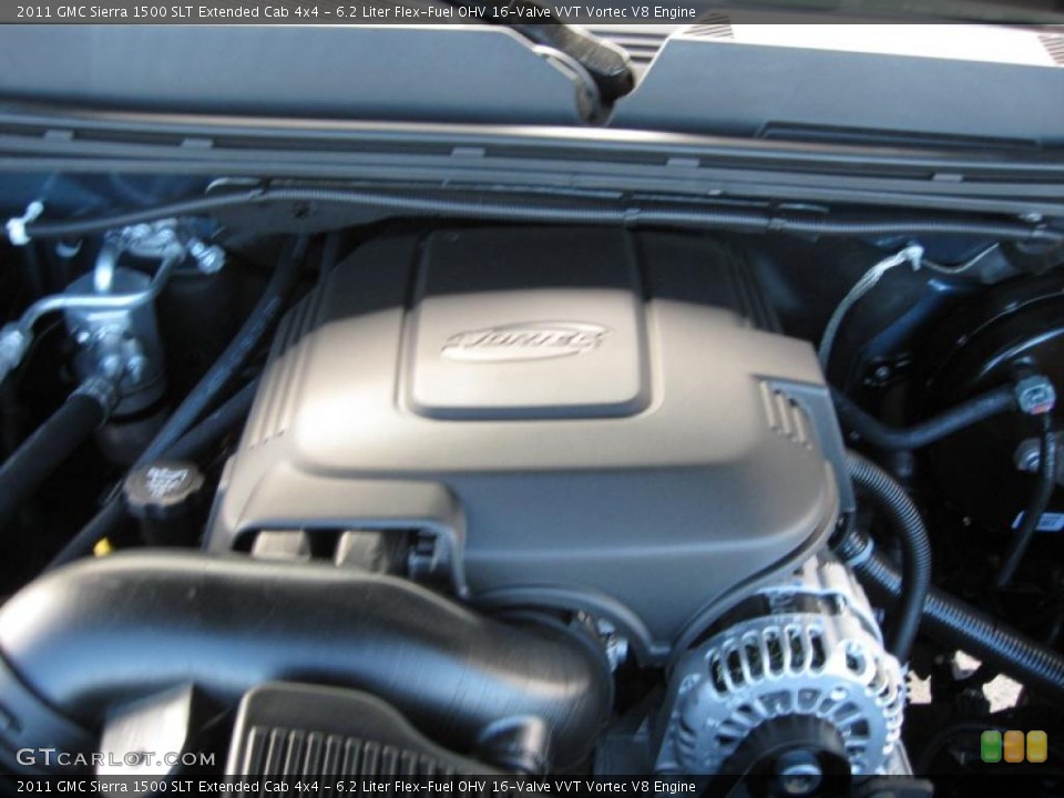 6.2 Liter Flex-Fuel OHV 16-Valve VVT Vortec V8 Engine for the 2011 GMC Sierra 1500 #42630520