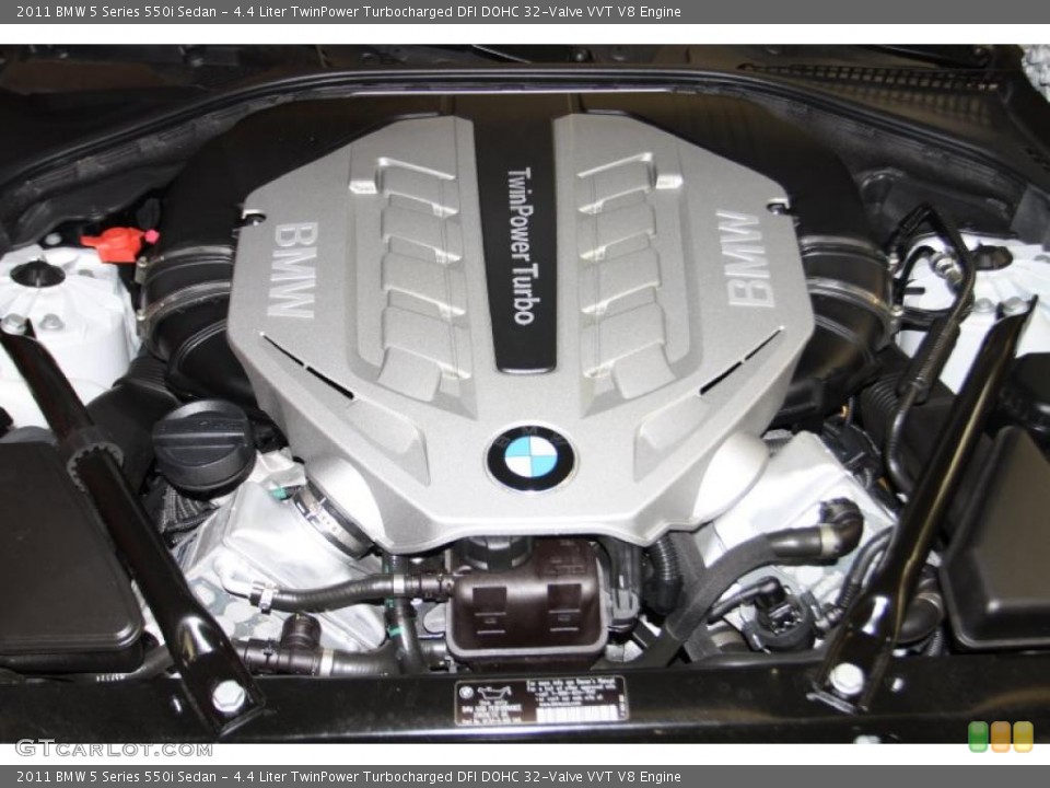 4.4 Liter TwinPower Turbocharged DFI DOHC 32-Valve VVT V8 Engine for the 2011 BMW 5 Series #42644776