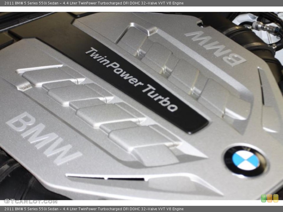 4.4 Liter TwinPower Turbocharged DFI DOHC 32-Valve VVT V8 Engine for the 2011 BMW 5 Series #42644792