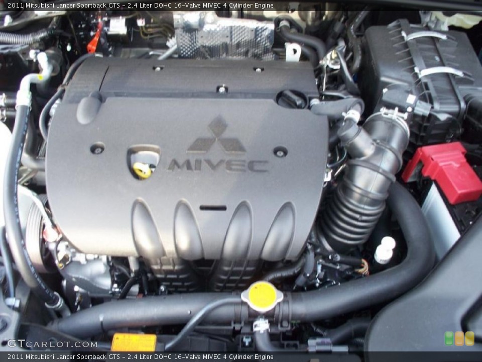 2.4 Liter DOHC 16-Valve MIVEC 4 Cylinder Engine for the 2011 Mitsubishi Lancer #42646408