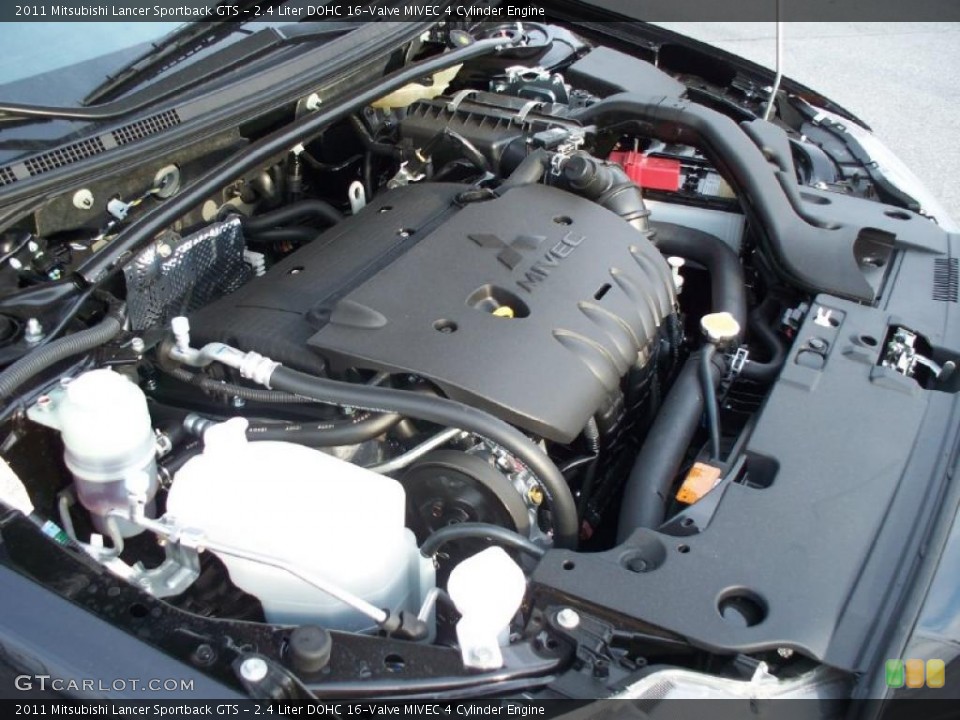 2.4 Liter DOHC 16-Valve MIVEC 4 Cylinder Engine for the 2011 Mitsubishi Lancer #42646424