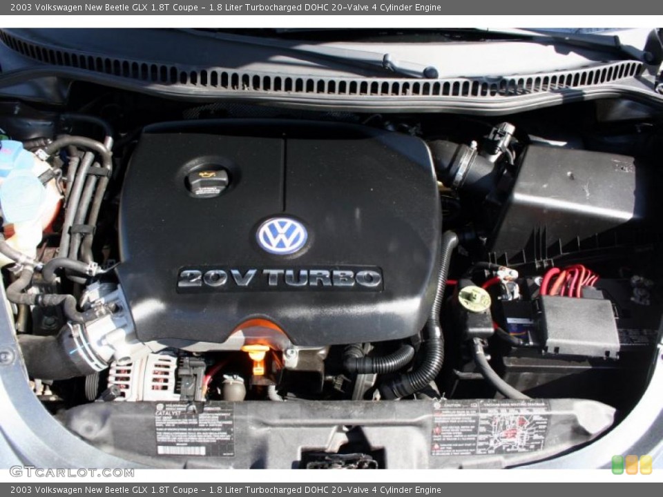 1.8 Liter Turbocharged DOHC 20-Valve 4 Cylinder Engine for the 2003 Volkswagen New Beetle #42648680