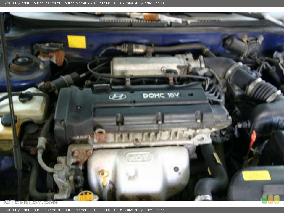 2.0 Liter DOHC 16-Valve 4 Cylinder 2000 Hyundai Tiburon Engine