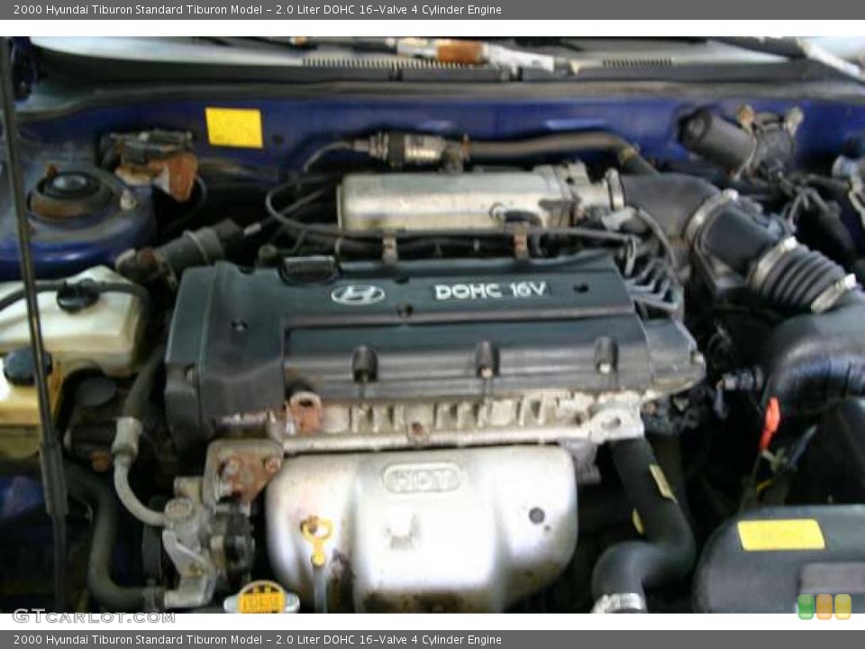 2.0 Liter DOHC 16-Valve 4 Cylinder 2000 Hyundai Tiburon Engine