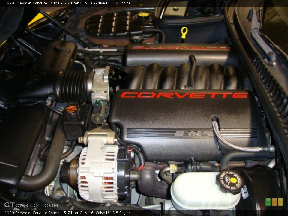 5.7 Liter OHV 16-Valve LS1 V8 Engine for the 1999 Chevrolet Corvette #42652048
