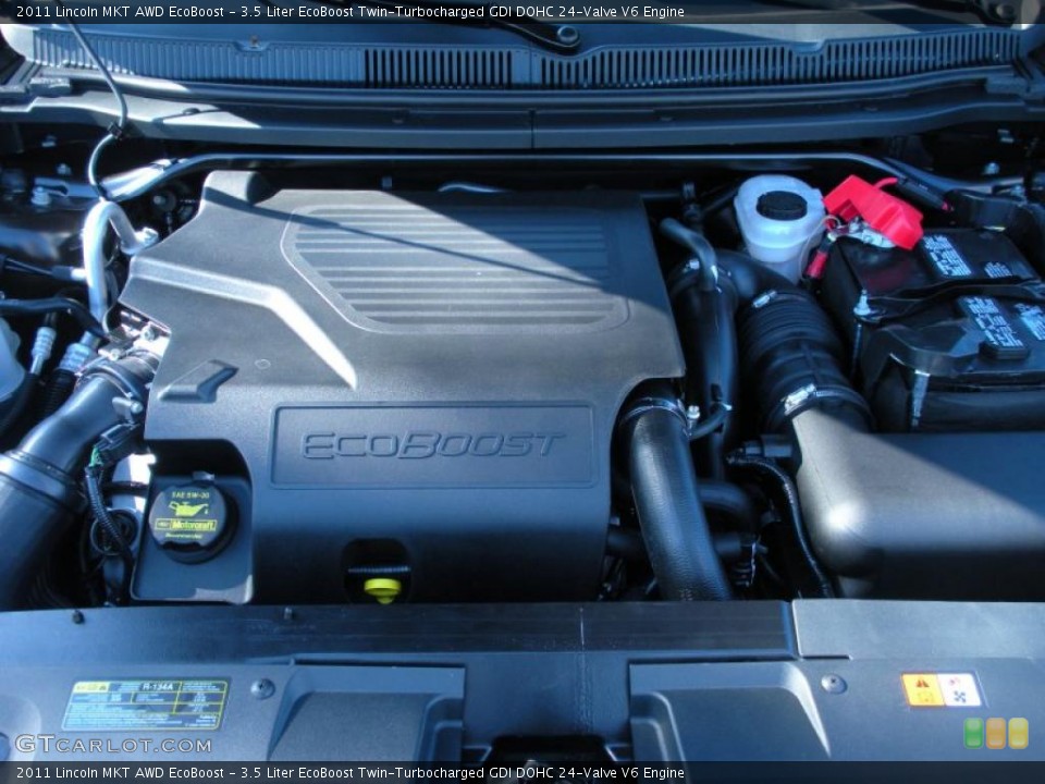 3.5 Liter EcoBoost Twin-Turbocharged GDI DOHC 24-Valve V6 Engine for the 2011 Lincoln MKT #42670130