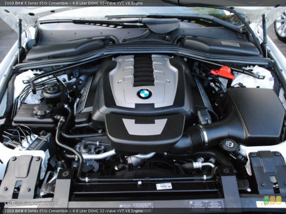 4.8 Liter DOHC 32-Valve VVT V8 Engine for the 2009 BMW 6 Series #42674394