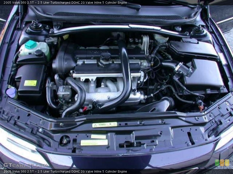 2.5 Liter Turbocharged DOHC 20 Valve Inline 5 Cylinder Engine for the 2005 Volvo S60 #42696299