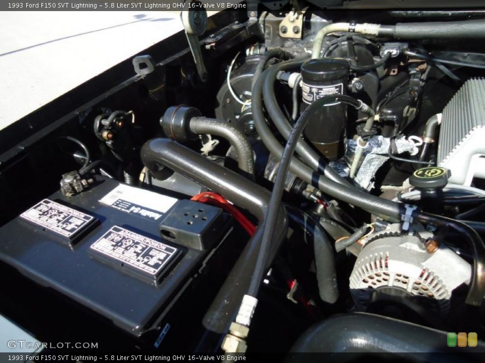 5.8 Liter SVT Lightning OHV 16-Valve V8 Engine for the 1993 Ford F150 #42699699