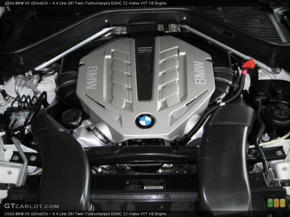 4.4 Liter DFI Twin-Turbocharged DOHC 32-Valve VVT V8 Engine for the 2009 BMW X6 #42705428