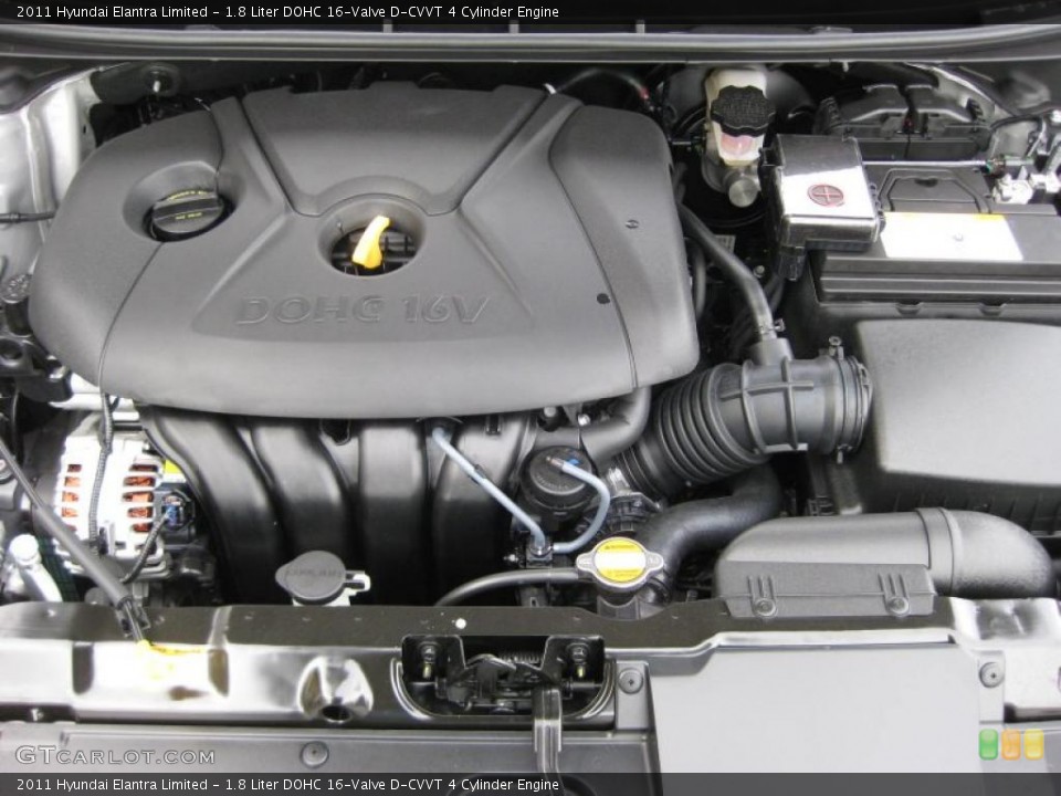 1.8 Liter DOHC 16-Valve D-CVVT 4 Cylinder Engine for the 2011 Hyundai Elantra #42743794