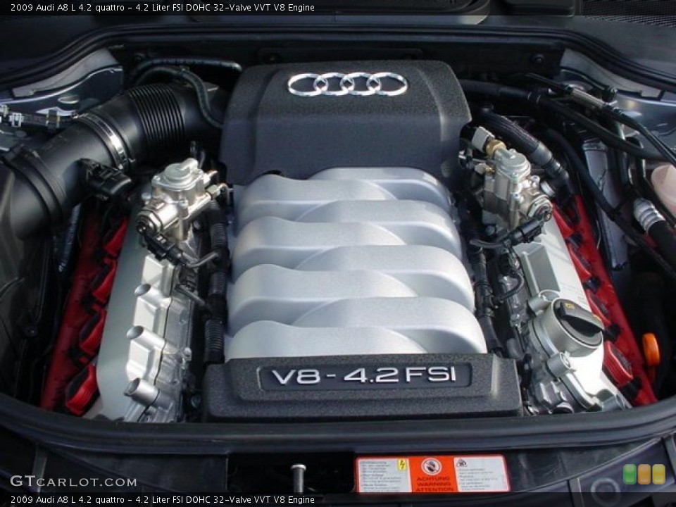 4.2 Liter FSI DOHC 32-Valve VVT V8 Engine for the 2009 Audi A8 #42766008