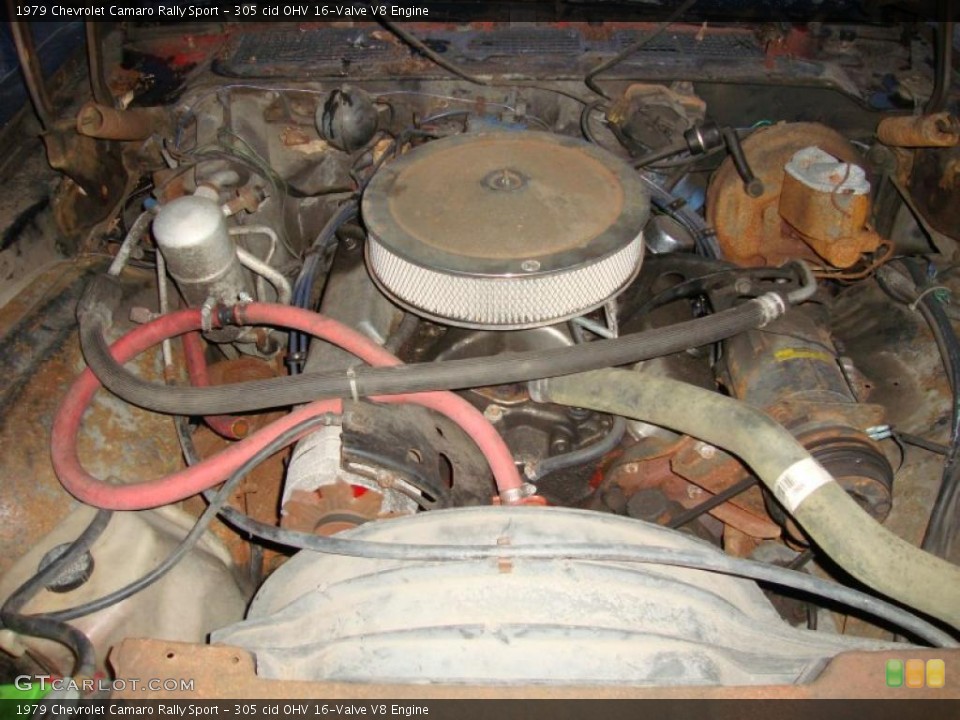 305 cid OHV 16-Valve V8 1979 Chevrolet Camaro Engine