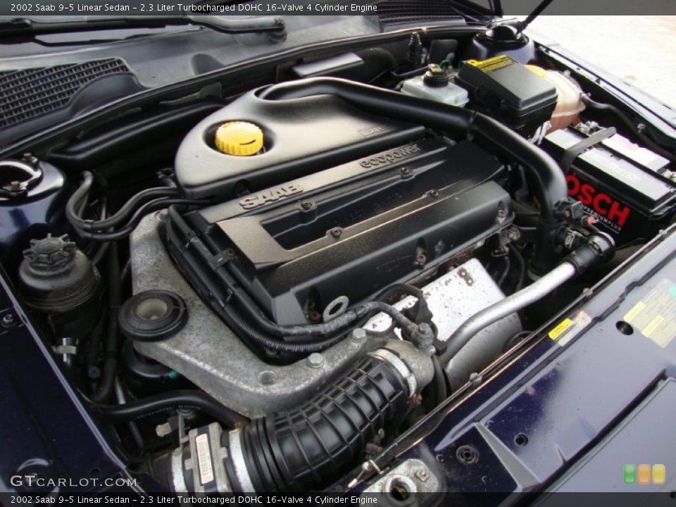 2.3 Liter Turbocharged DOHC 16-Valve 4 Cylinder Engine for the 2002 Saab 9-5 #42774689