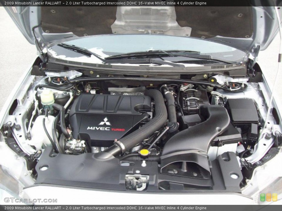 2.0 Liter Turbocharged Intercooled DOHC 16-Valve MIVEC Inline 4 Cylinder Engine for the 2009 Mitsubishi Lancer #42791381
