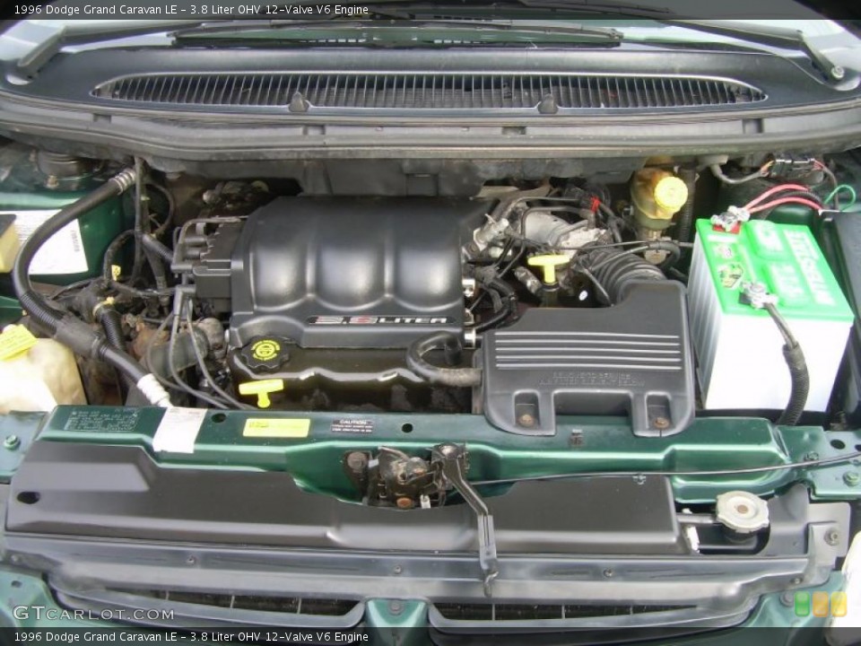 3.8 Liter OHV 12-Valve V6 1996 Dodge Grand Caravan Engine