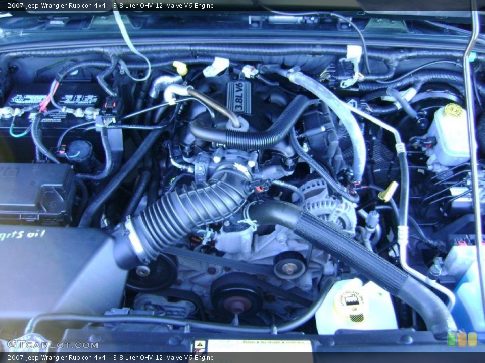 3.8 Liter OHV 12-Valve V6 Engine for the 2007 Jeep Wrangler #42805941