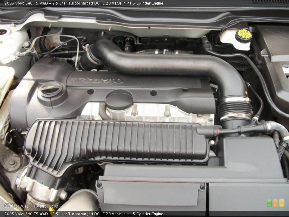 2.5 Liter Turbocharged DOHC 20 Valve Inline 5 Cylinder Engine for the 2005 Volvo S40 #42807672