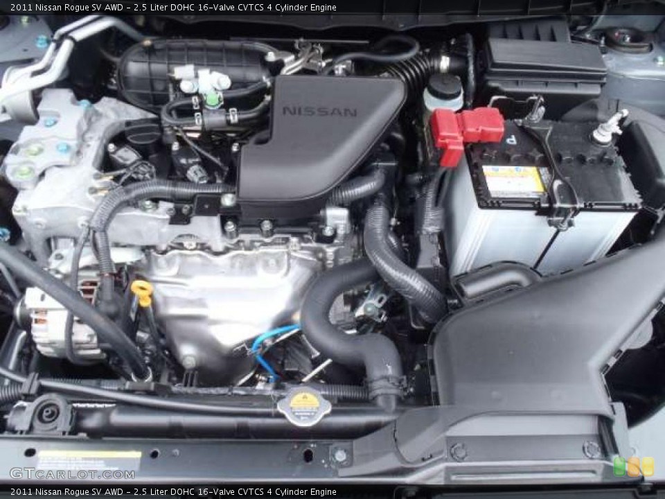 2.5 Liter DOHC 16-Valve CVTCS 4 Cylinder Engine for the 2011 Nissan Rogue #42811209