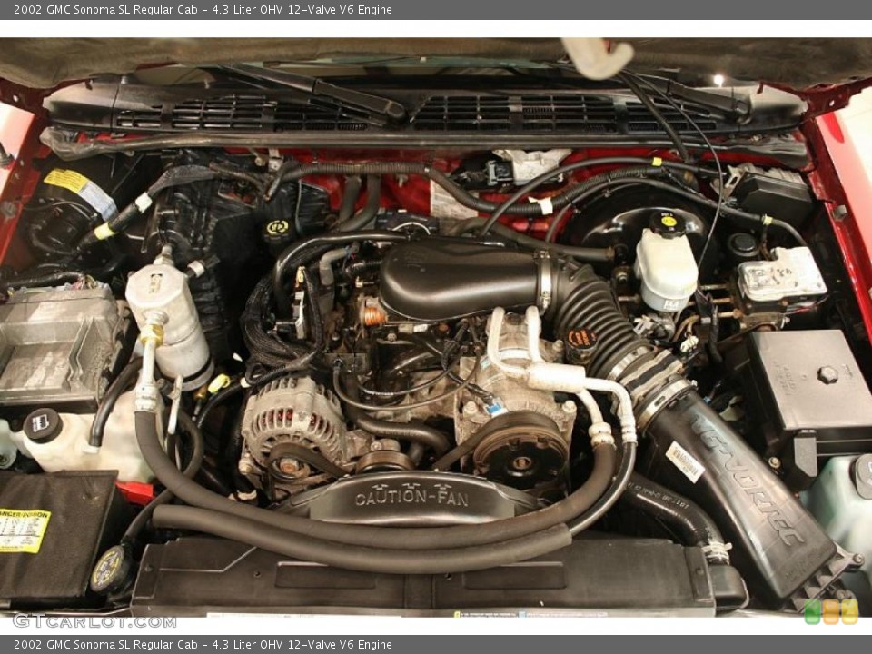 4.3 Liter OHV 12-Valve V6 2002 GMC Sonoma Engine