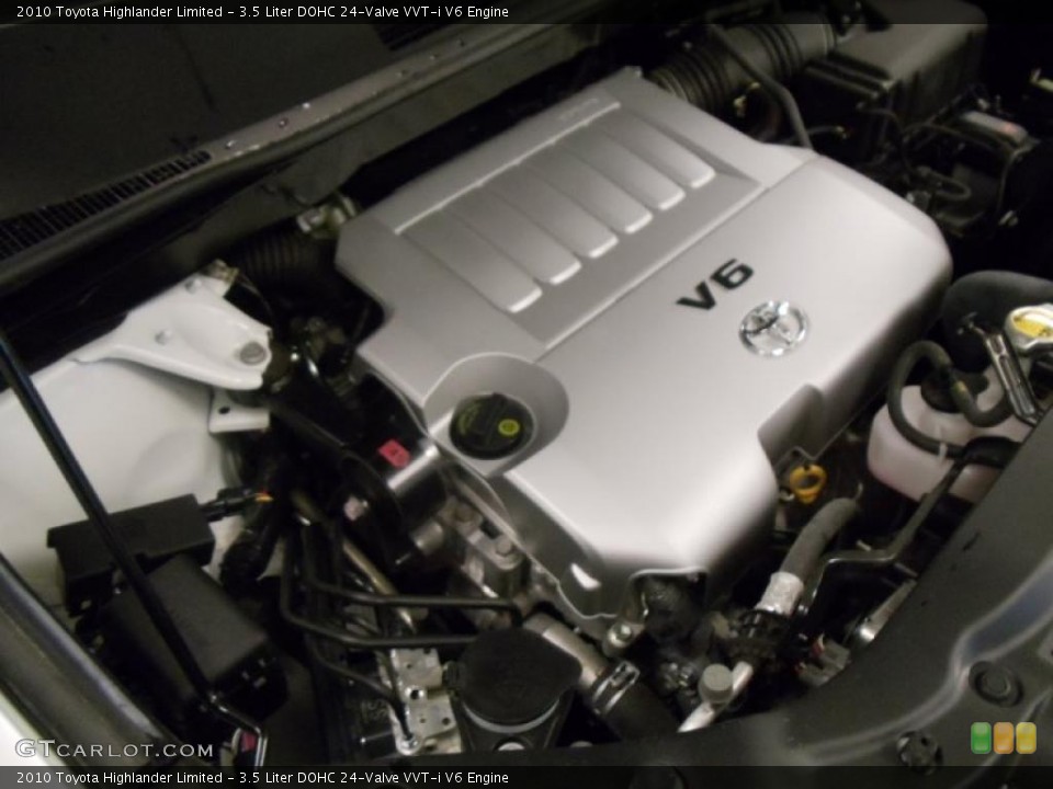 3.5 Liter DOHC 24-Valve VVT-i V6 Engine for the 2010 Toyota Highlander #42855590