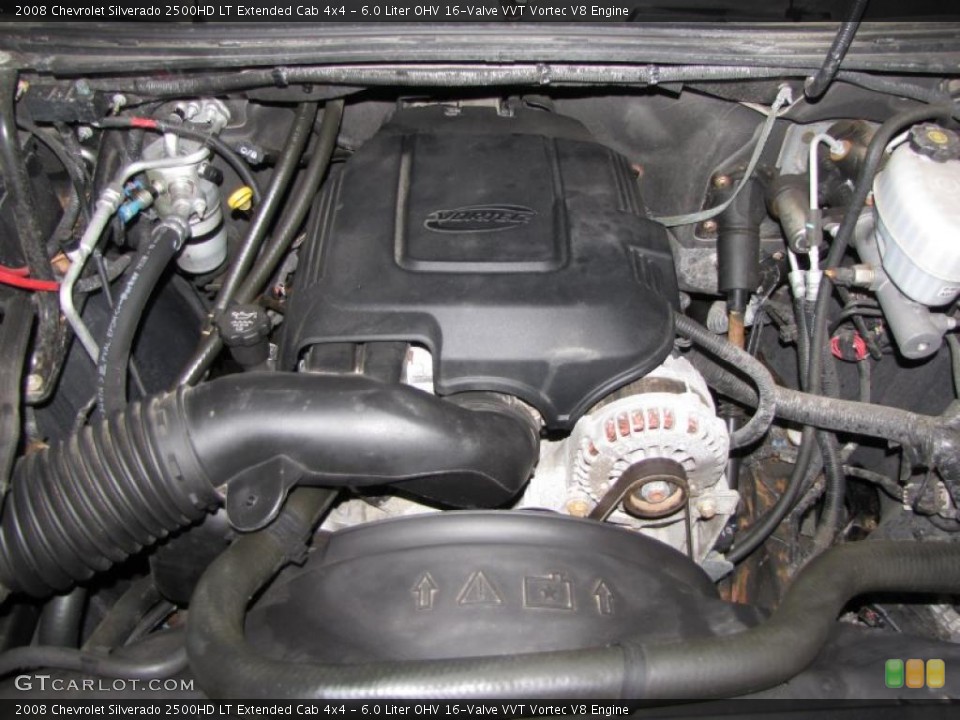6.0 Liter OHV 16-Valve VVT Vortec V8 Engine for the 2008 Chevrolet Silverado 2500HD #42876363