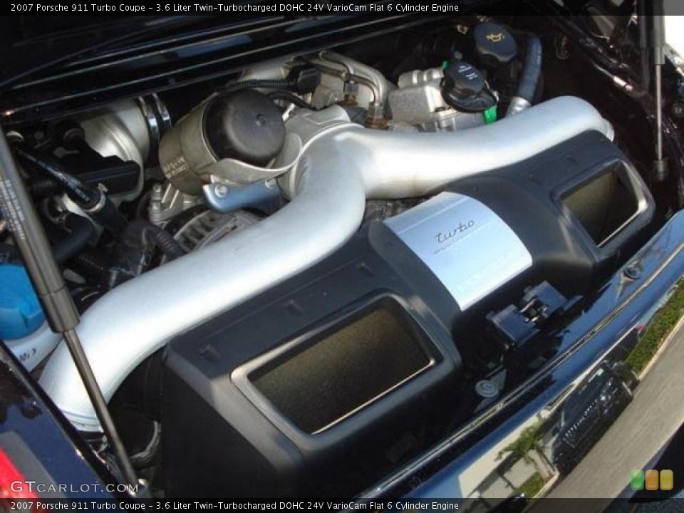 3.6 Liter Twin-Turbocharged DOHC 24V VarioCam Flat 6 Cylinder Engine for the 2007 Porsche 911 #42905657