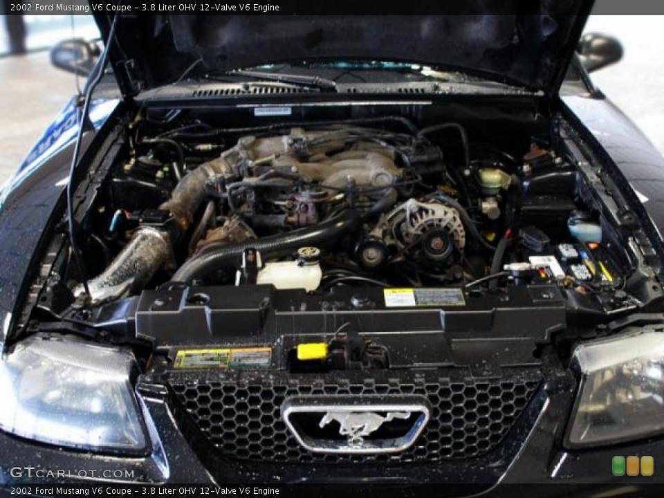 3.8 Liter OHV 12-Valve V6 Engine for the 2002 Ford Mustang #42923768