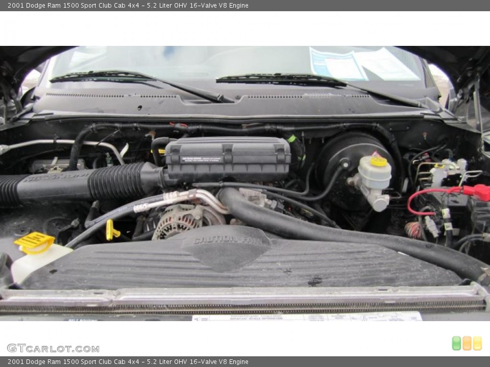 5.2 Liter OHV 16-Valve V8 Engine for the 2001 Dodge Ram 1500 #42931679