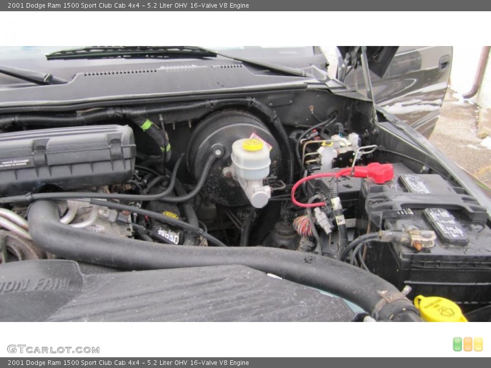 5.2 Liter OHV 16-Valve V8 Engine for the 2001 Dodge Ram 1500 #42931695