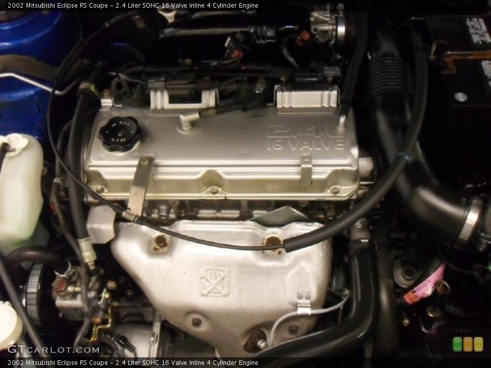 2.4 Liter SOHC 16 Valve Inline 4 Cylinder Engine for the 2002 Mitsubishi Eclipse #42946147