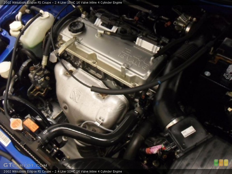 2.4 Liter SOHC 16 Valve Inline 4 Cylinder Engine for the 2002 Mitsubishi Eclipse #42946163