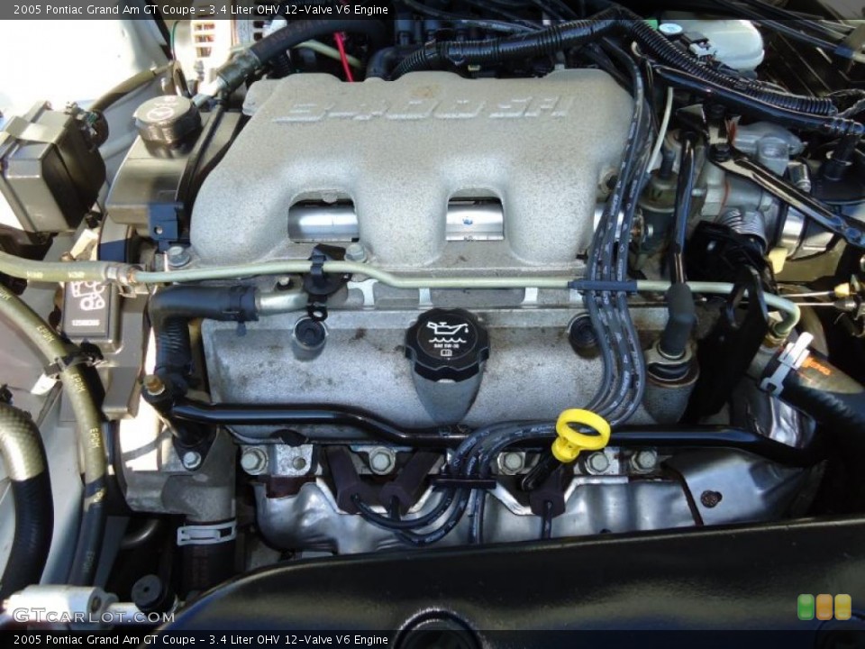 3.4 Liter OHV 12-Valve V6 Engine for the 2005 Pontiac Grand Am #42956043