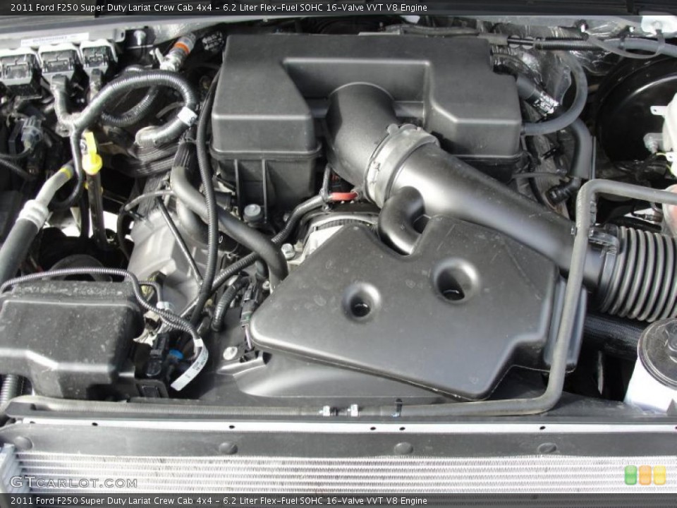 6.2 Liter Flex-Fuel SOHC 16-Valve VVT V8 Engine for the 2011 Ford F250 Super Duty #42985996