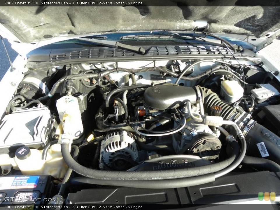 4.3 Liter OHV 12-Valve Vortec V6 Engine for the 2002 Chevrolet S10 #42993067