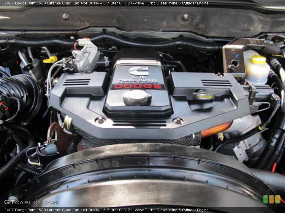 6.7 Liter OHV 24-Valve Turbo Diesel Inline 6 Cylinder Engine for the 2007 Dodge Ram 3500 #43014735