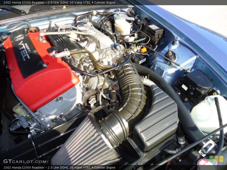 2.0 Liter DOHC 16-Valve VTEC 4 Cylinder Engine for the 2002 Honda S2000 #43027445