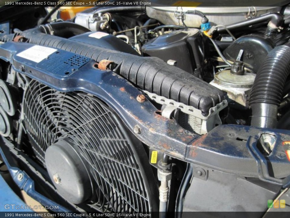 5.6 Liter SOHC 16-Valve V8 Engine for the 1991 Mercedes-Benz S Class #43082746