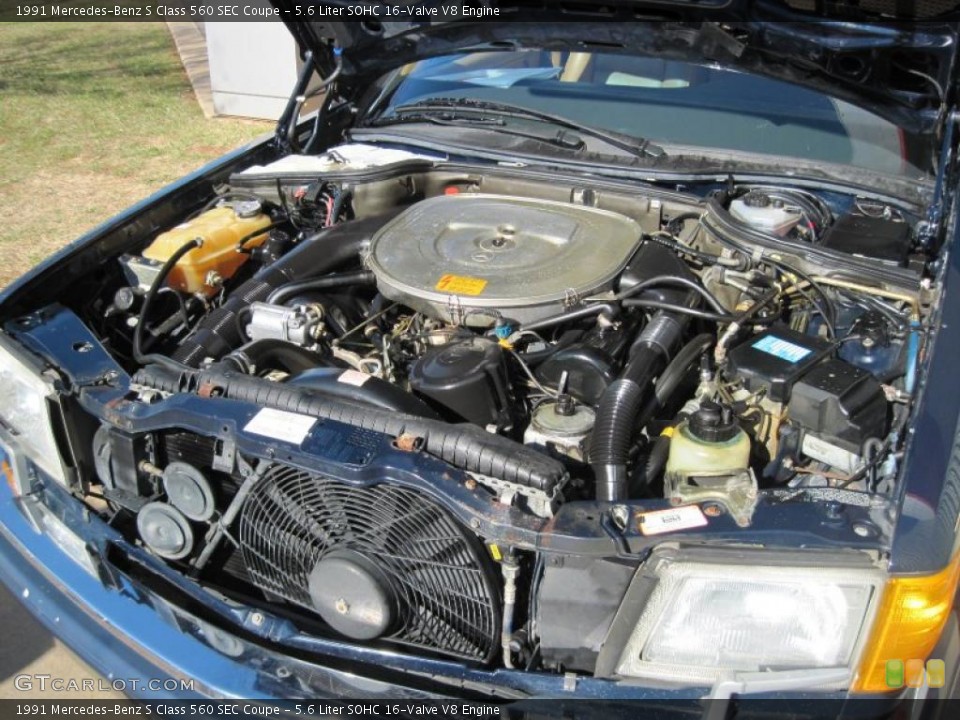 5.6 Liter SOHC 16-Valve V8 Engine for the 1991 Mercedes-Benz S Class #43082766