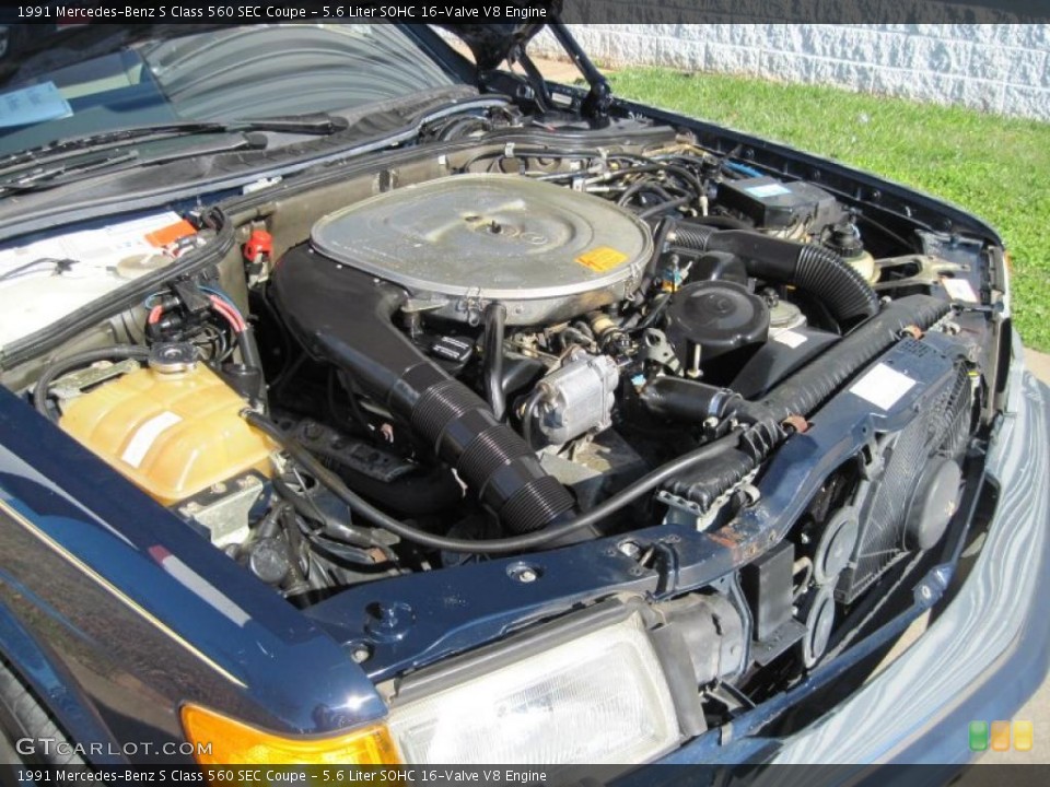 5.6 Liter SOHC 16-Valve V8 Engine for the 1991 Mercedes-Benz S Class #43082782