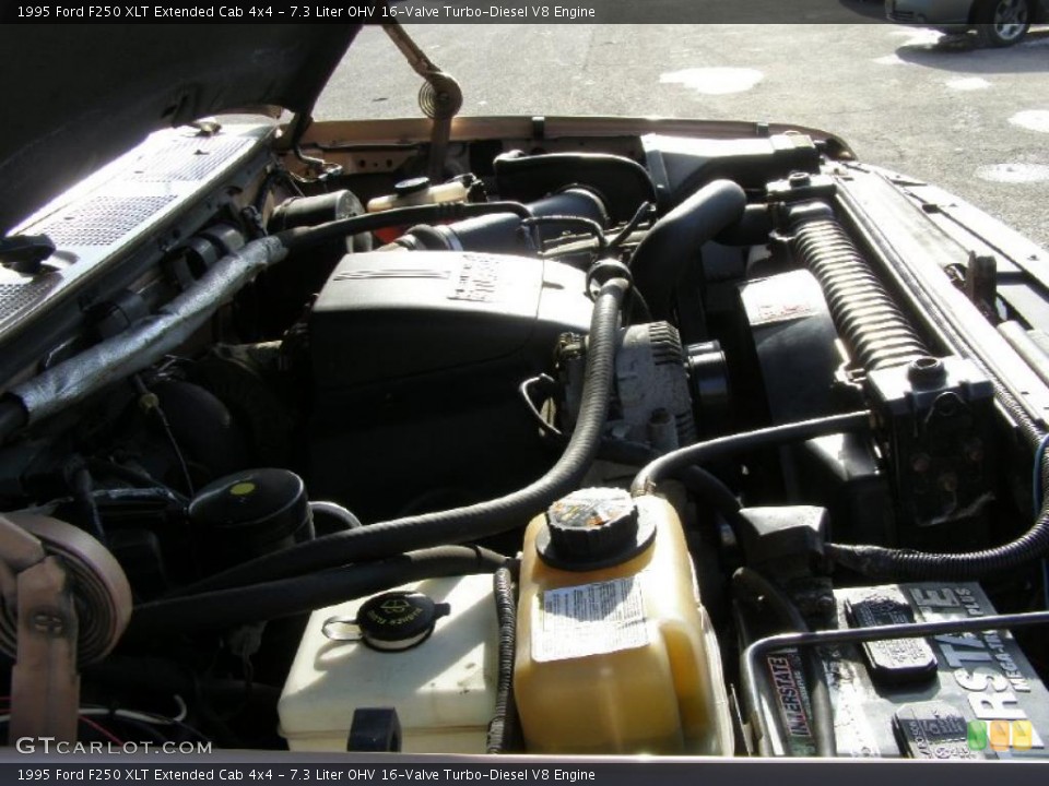 7.3 Liter OHV 16-Valve Turbo-Diesel V8 Engine for the 1995 Ford F250 #43123446