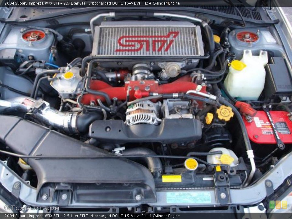 2.5 Liter STi Turbocharged DOHC 16-Valve Flat 4 Cylinder Engine for the 2004 Subaru Impreza #43140552