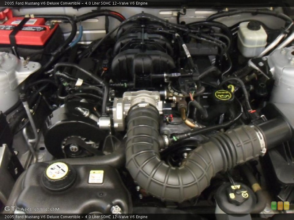 4.0 Liter SOHC 12-Valve V6 2005 Ford Mustang Engine