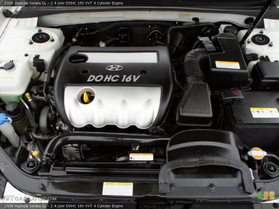 2.4 Liter DOHC 16V VVT 4 Cylinder Engine for the 2006 Hyundai Sonata #43179222