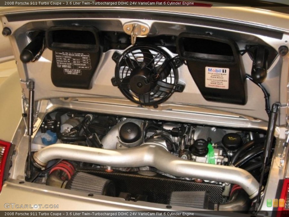 3.6 Liter Twin-Turbocharged DOHC 24V VarioCam Flat 6 Cylinder Engine for the 2008 Porsche 911 #43188498