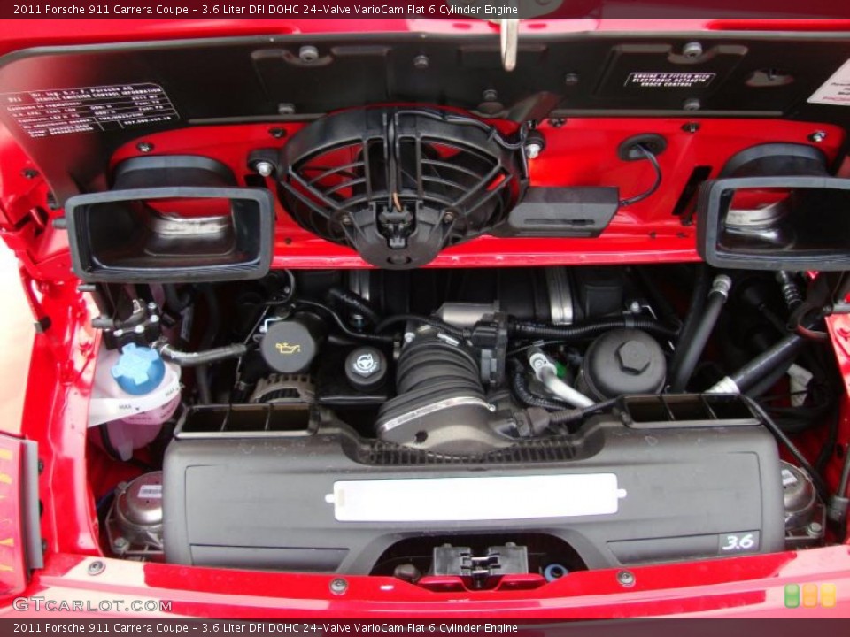 3.6 Liter DFI DOHC 24-Valve VarioCam Flat 6 Cylinder Engine for the 2011 Porsche 911 #43204006