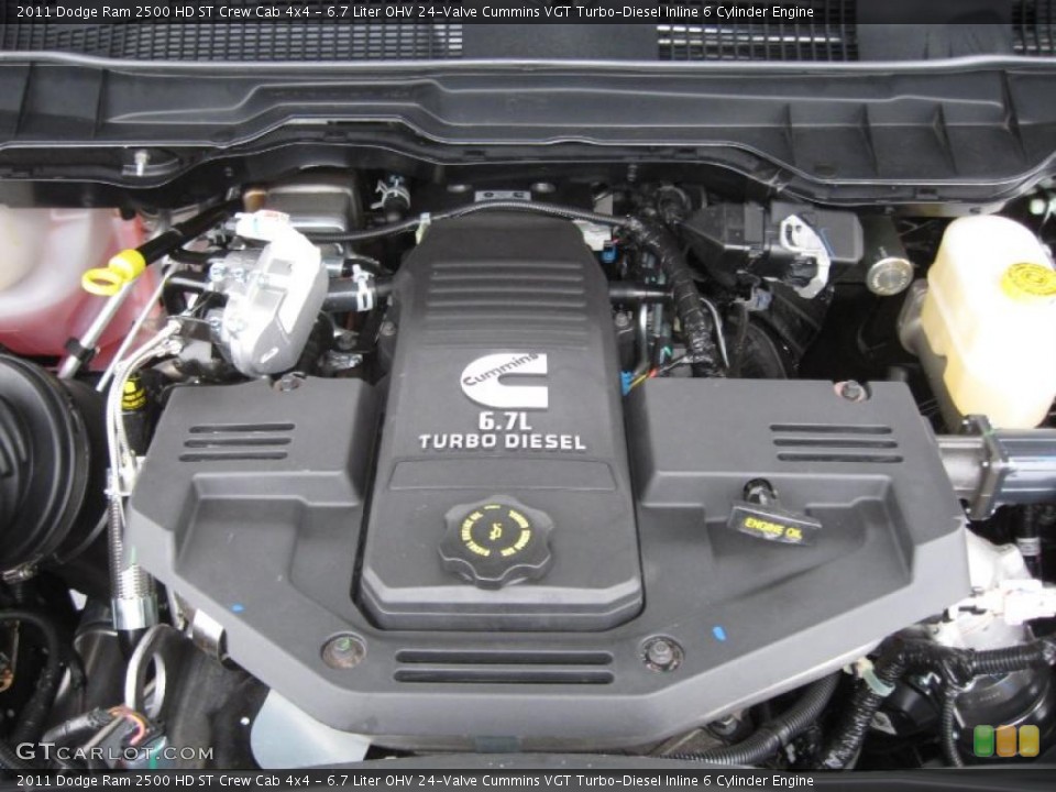 6.7 Liter OHV 24-Valve Cummins VGT Turbo-Diesel Inline 6 Cylinder Engine for the 2011 Dodge Ram 2500 HD #43210086