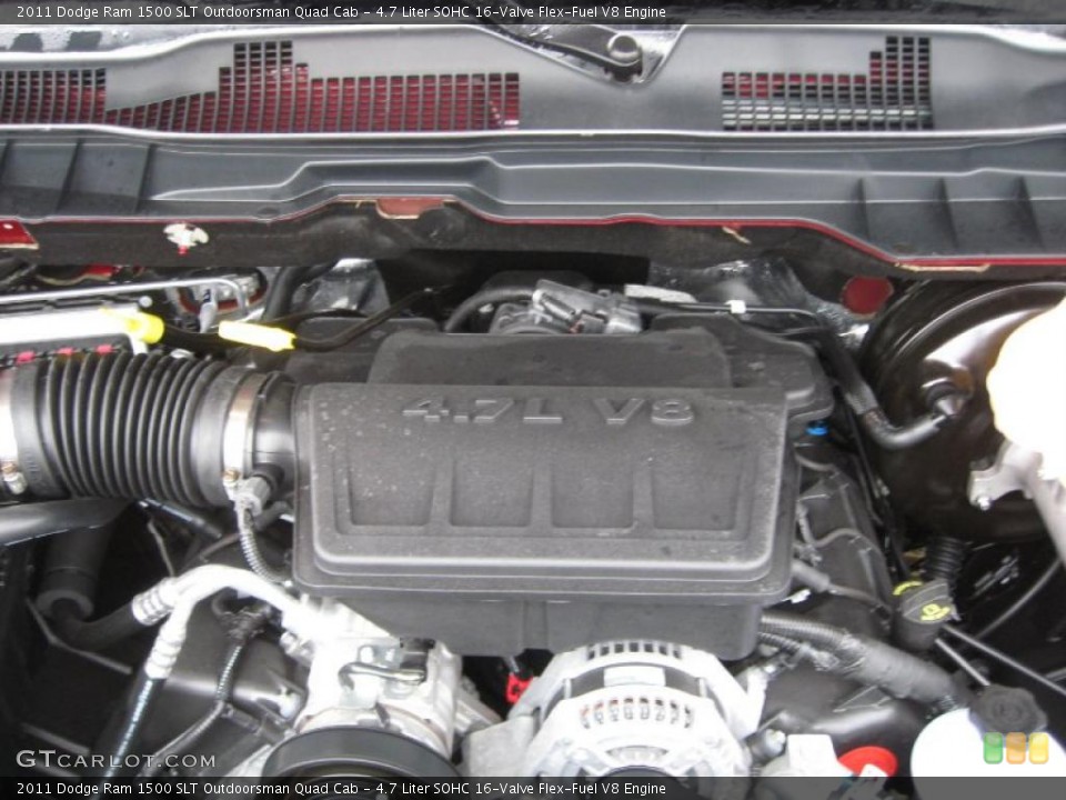 4.7 Liter SOHC 16-Valve Flex-Fuel V8 Engine for the 2011 Dodge Ram 1500 #43211258